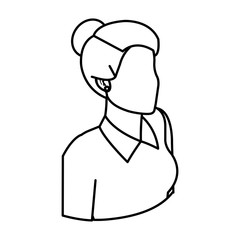 elegant businesswoman avatar character