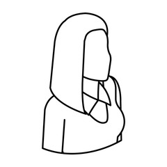 elegant businesswoman avatar character