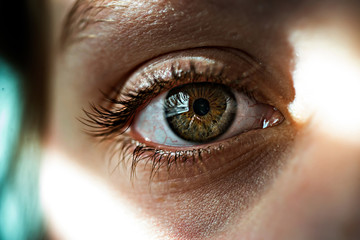 Cropped image of girl eye