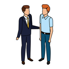 couple of men avatars characters