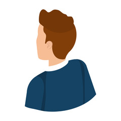 elegant businessman back avatar character