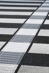 横断歩道の点字ブロック