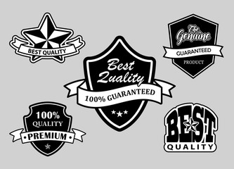 Obraz premium Best quality label badges. Good use for badge, symbol, sticker, or any design you want.