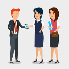 businesspeople teamwork cooperation strategy plan