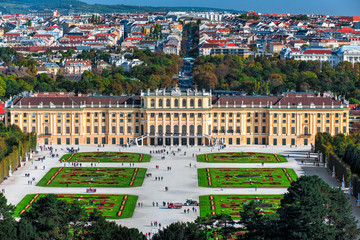 Obraz premium Widok na Wiedeń z Glorietty