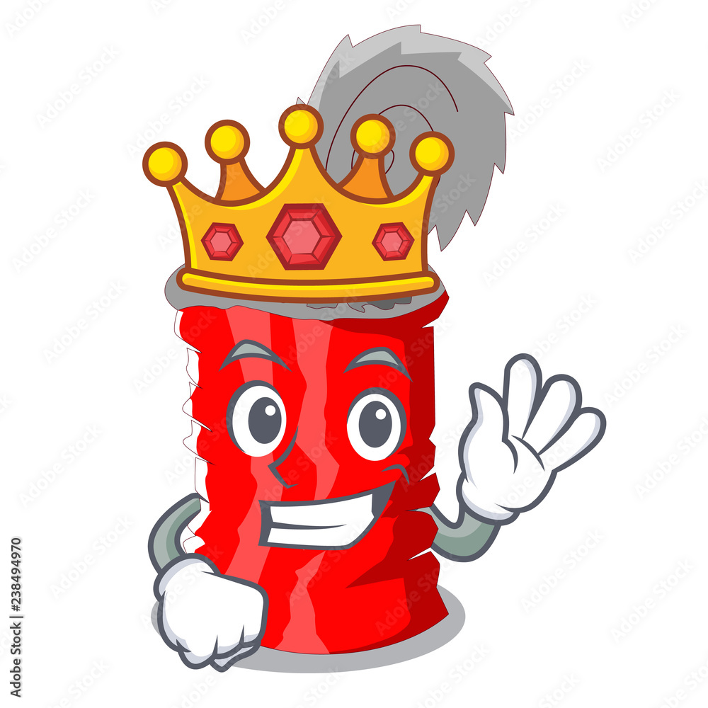 Sticker king tincan ribbed metal character a canned