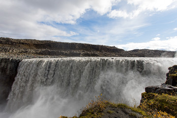 Dettifoss - waterfall in Vatnajökull National Park in northeast Iceland