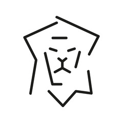 głowa lwa logo wektor © Rzoog