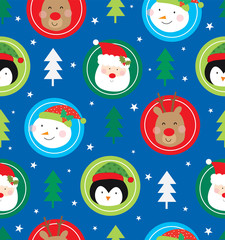 cute christmas character pattern design