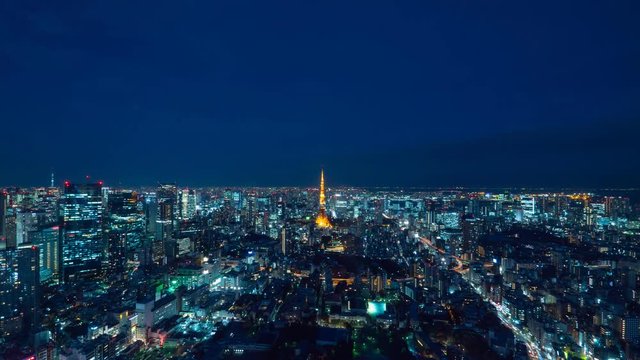 東京風景・タイムラプス・4K