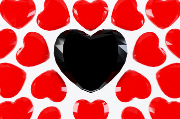 Pixel hearts