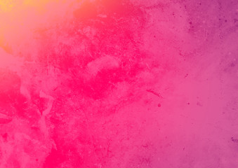 Colorful textured background. Textured grunge background. Fuchsia and yellow background