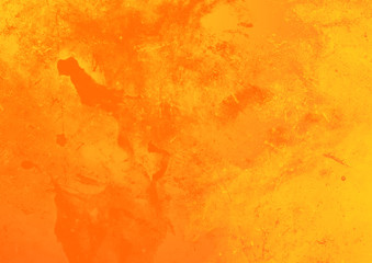Textured grunge background. Orange and yellow background