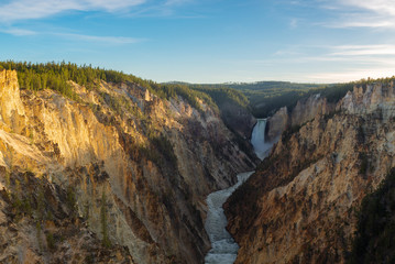 Lower Falls of Grand Canyon of Yellowstone National Park, Wyoming, USA