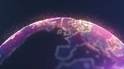 Futuristic Earth Graphic