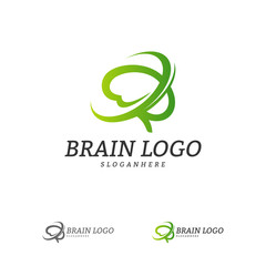 Brain Logo Vector Template. Brain Logo Concepts