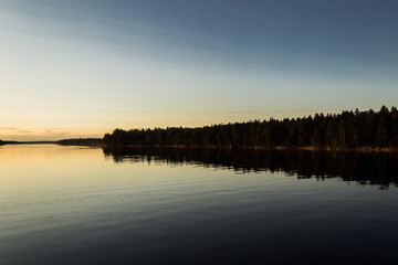 Fototapeta premium Lake and forest