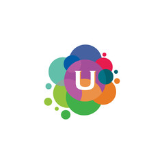 Obraz premium Letter u icon design vector illustration