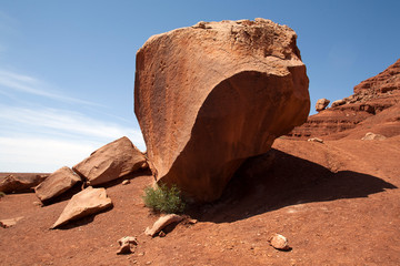 red rocks in the desert