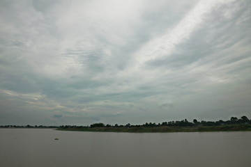 Fototapeta na wymiar River and sky