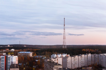 Evening city Petrozavodsk