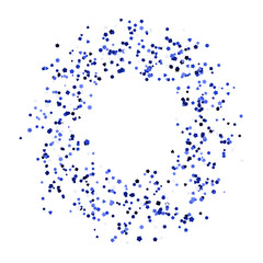 Glitter round frame.