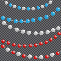 Christmas and New year light garland