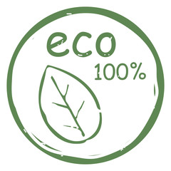 Leaf eco icon vector illustration isolated on white background