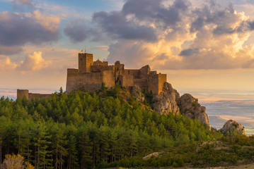 Loarre castle, Huesca province, Spain - obrazy, fototapety, plakaty