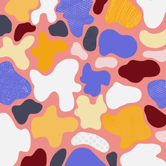 Camouflage Abstract Art Vector Background