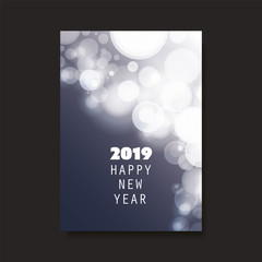 Best Wishes - New Year Flyer, Card or Background Vector Design - 2019