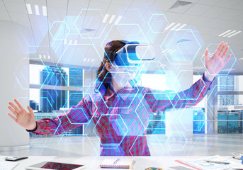 Woman and modern technologies