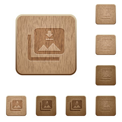 Download multiple images wooden buttons