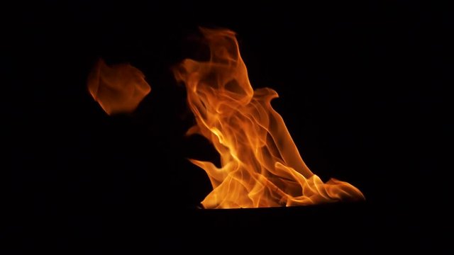 sacrificial fire on the altar