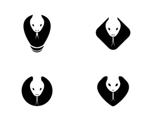 snake head logo template