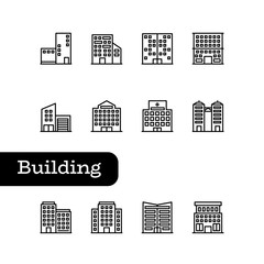 Building icon set