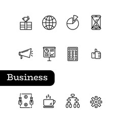 Business icon set