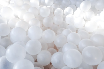 White balls background with sunlight in the morning