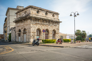 historic building near the port of Livorno
