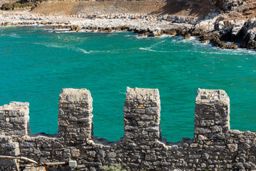 Surrounding Wall in Porto Venere - Liguria Italy