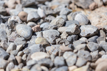 Gravel construction worker as abstract background