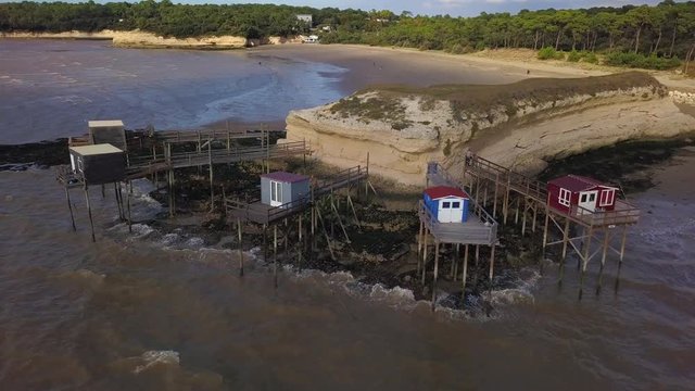 traditional fisherman's hut in the south west of France, EU, Europe