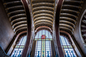 Vitraux à l'hôpital sant pau de Barcelone
