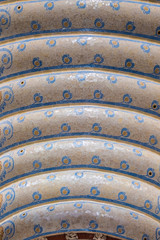 Plafond en carreaux mosaïques, Hôpital Sant Pau Barcelone, Espagne