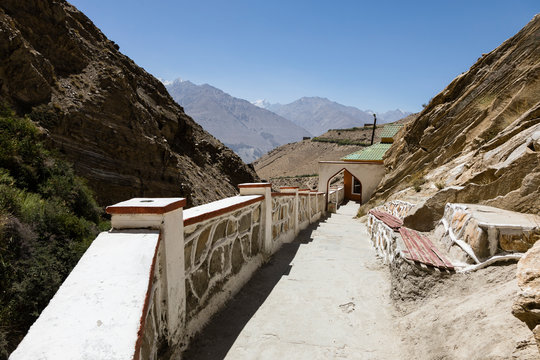 Bathhouse of Bibi Fatima Hot Springs near Vrang in the Wakhan valley in Tajikistan