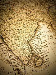 古地図　インド