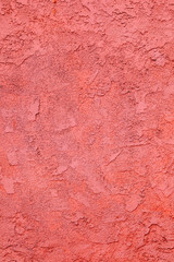 red concrete wall with rough pattern