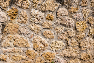 Brown Gray Orange Stone Wall - Background