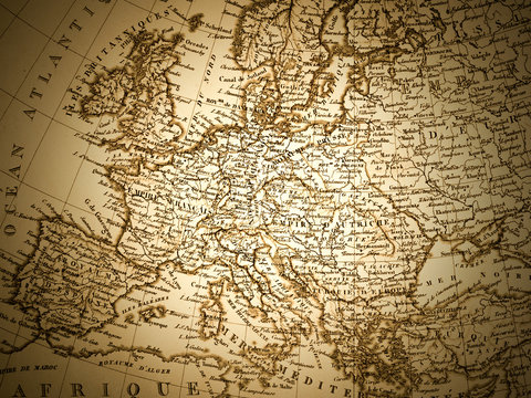 古地図　ヨーロッパ