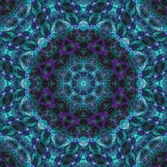 abstract digital kaleidoscope, mandala